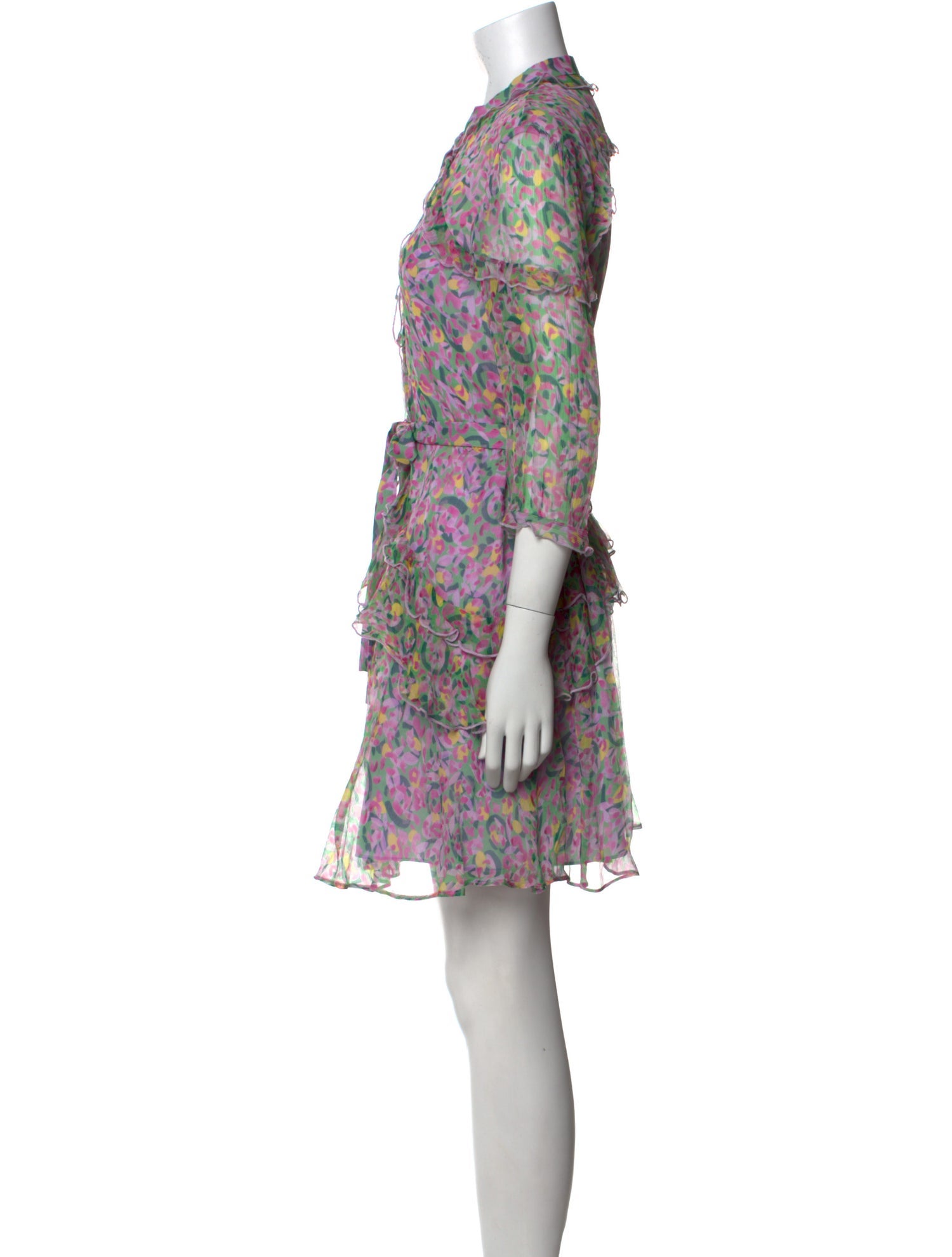 Saloni Silk Mini Dress