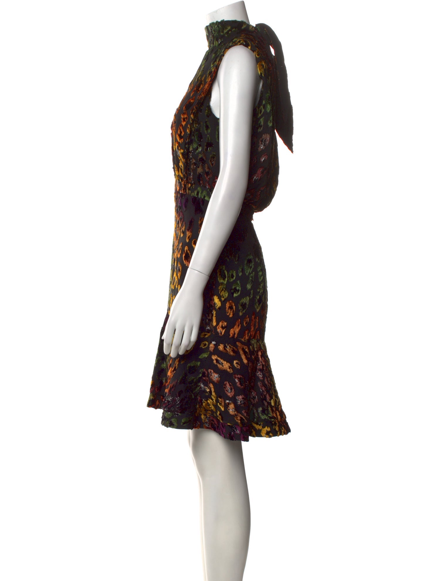 Saloni Printed Knee-Length Dress