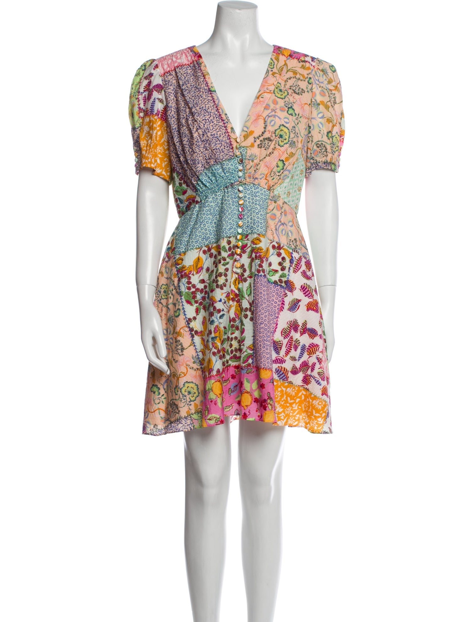 Saloni Printed Mini Dress w/ Tags