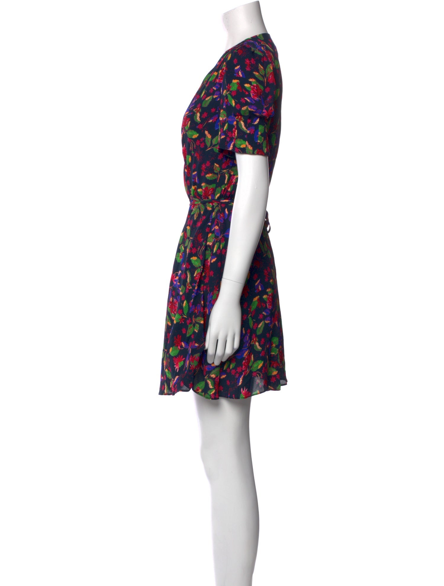 Saloni Floral Print Mini Dress