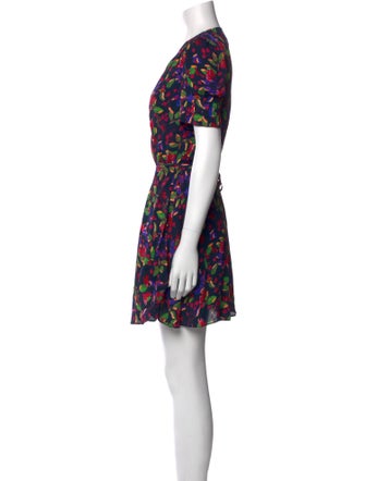 Saloni Floral Print Mini Dress