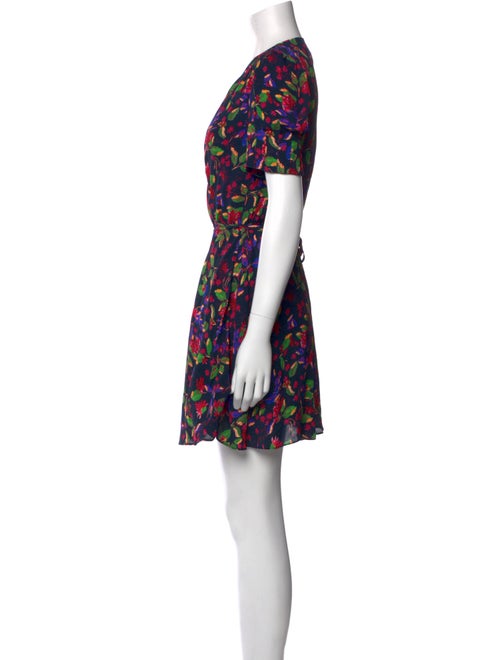 Saloni Floral Print Mini Dress