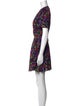 Saloni Floral Print Mini Dress