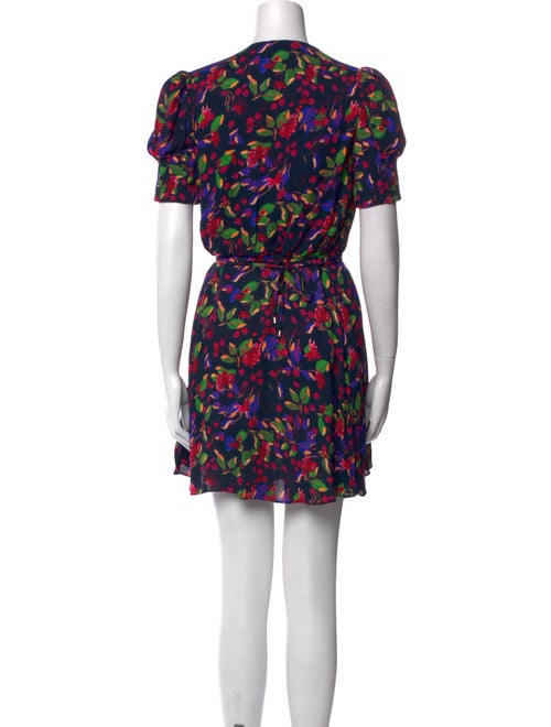 Saloni Floral Print Mini Dress