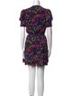 Saloni Floral Print Mini Dress