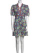 Saloni Floral Print Mini Dress