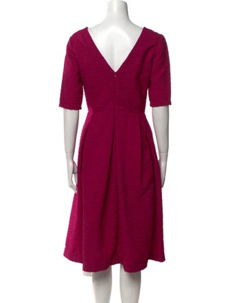 Saloni Scoop Neck Midi Length Dress