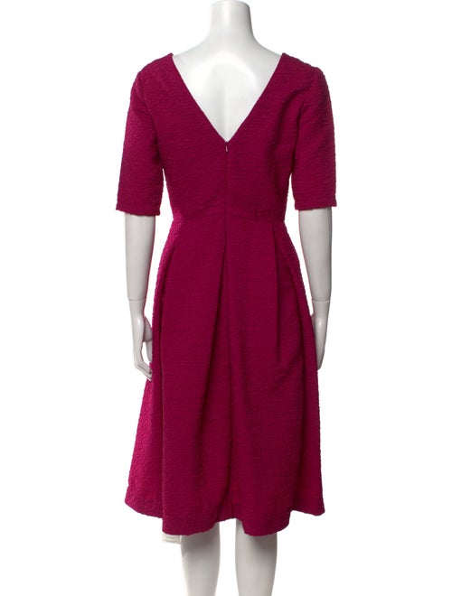 Saloni Scoop Neck Midi Length Dress