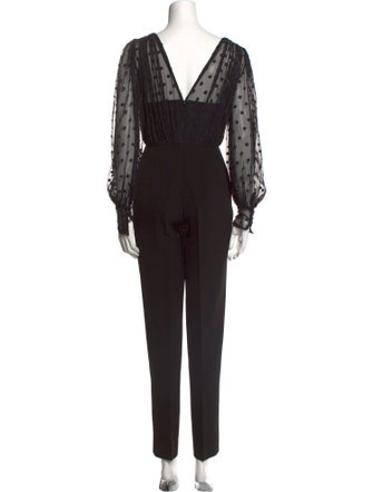 Saloni V-Neck Jumpsuit