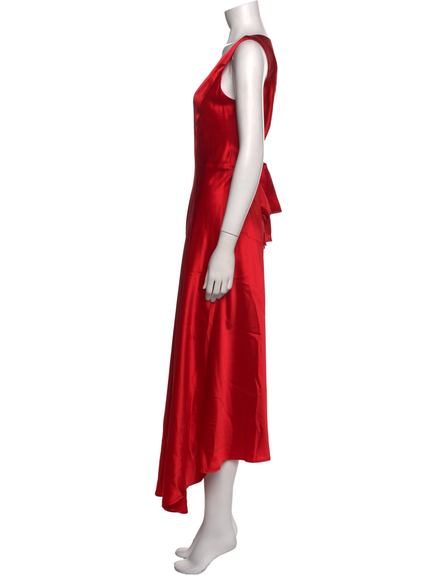 Saloni V-Neck Long Dress