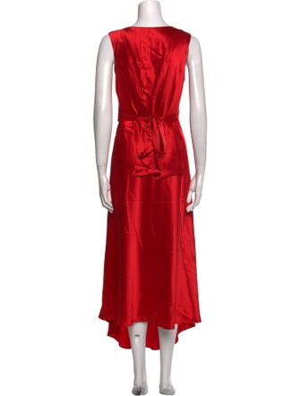 Saloni V-Neck Long Dress