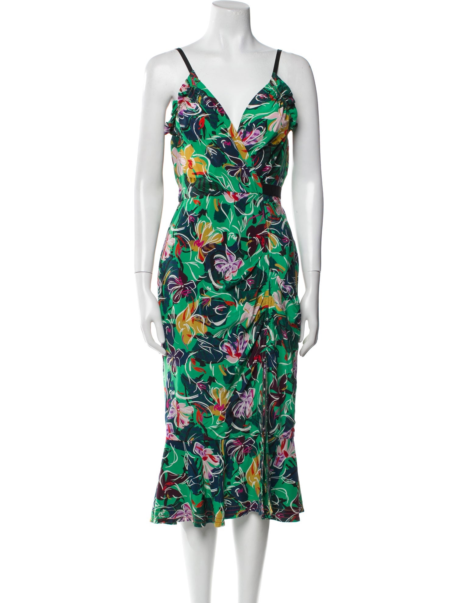 Saloni Silk Midi Length Dress