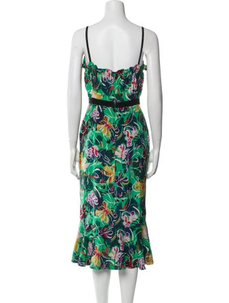 Saloni Silk Midi Length Dress