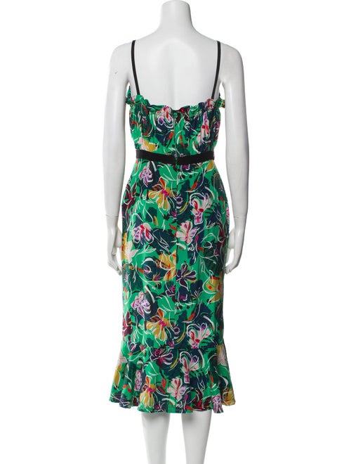 Saloni Silk Midi Length Dress