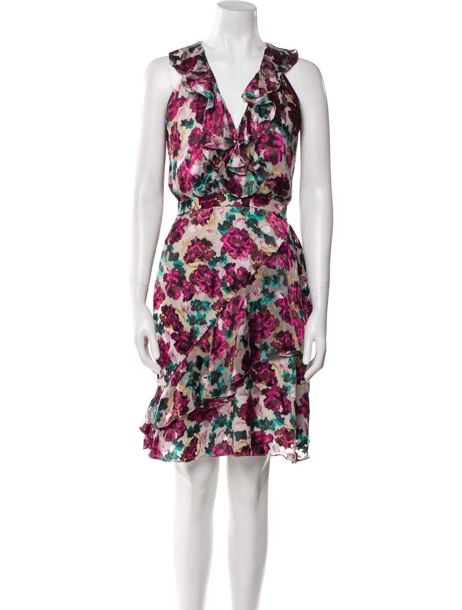 Saloni Floral Print Mini Dress