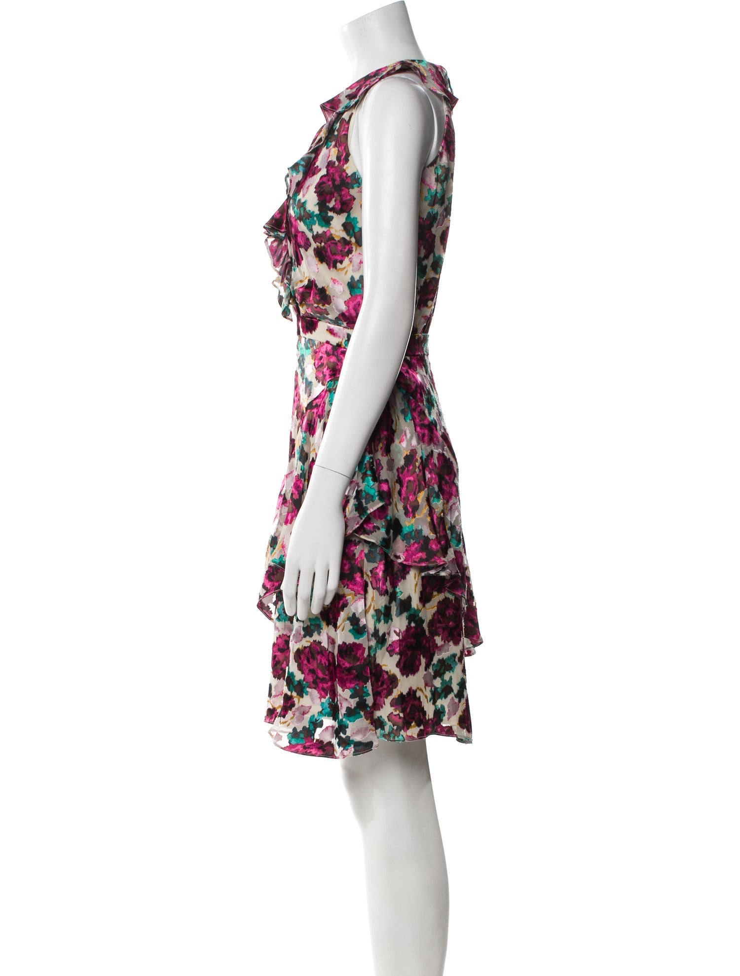 Saloni Floral Print Mini Dress