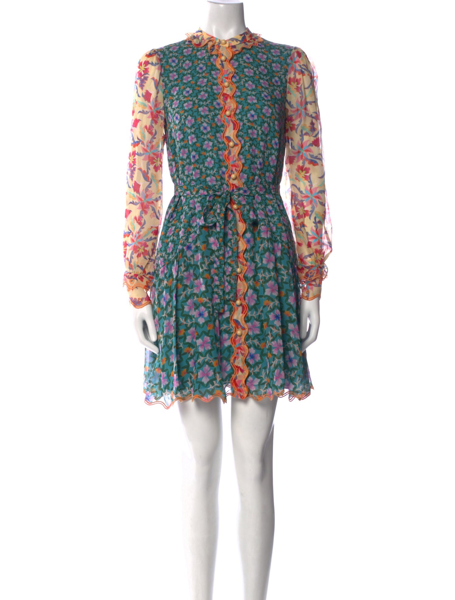 Saloni Silk Mini Dress