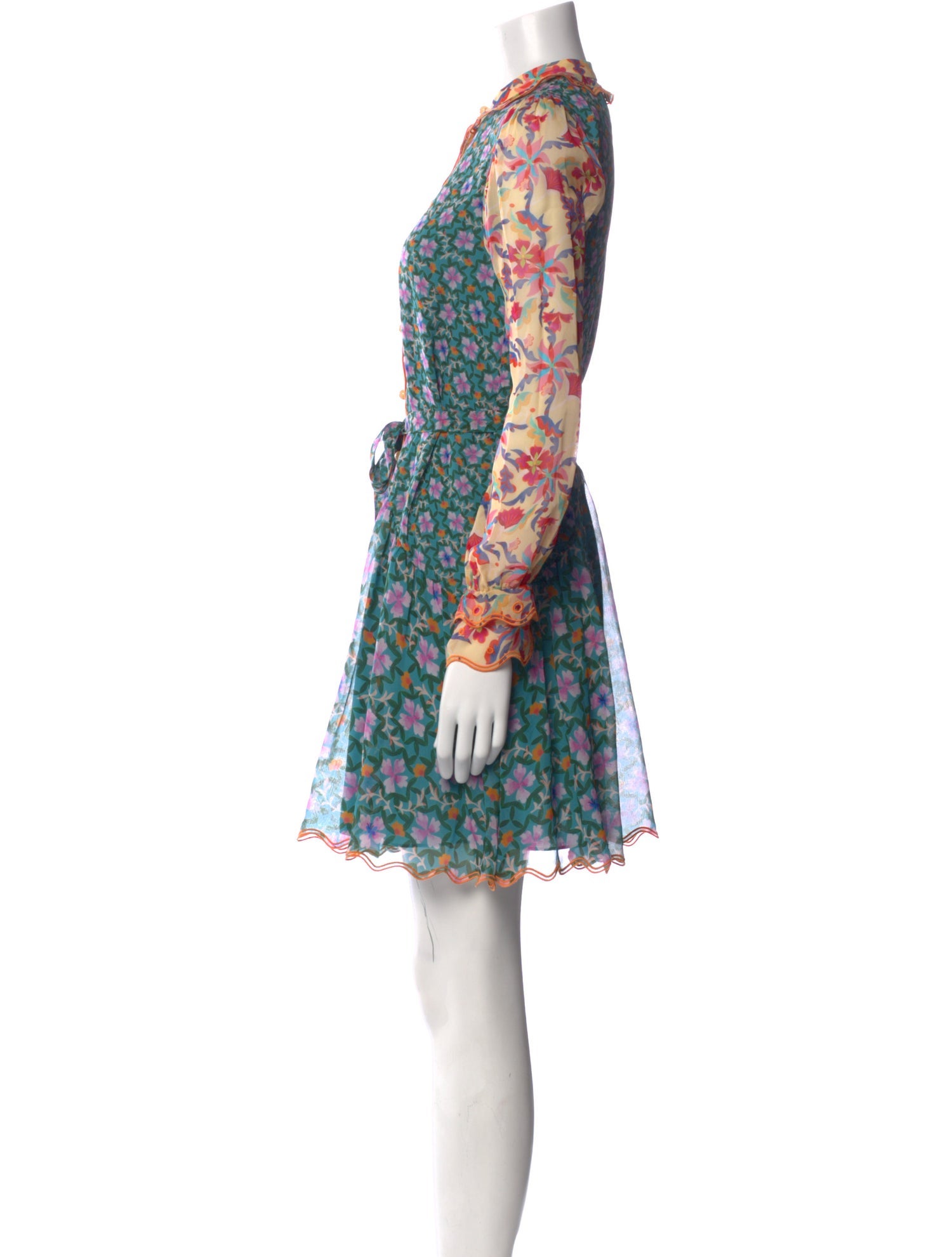 Saloni Silk Mini Dress