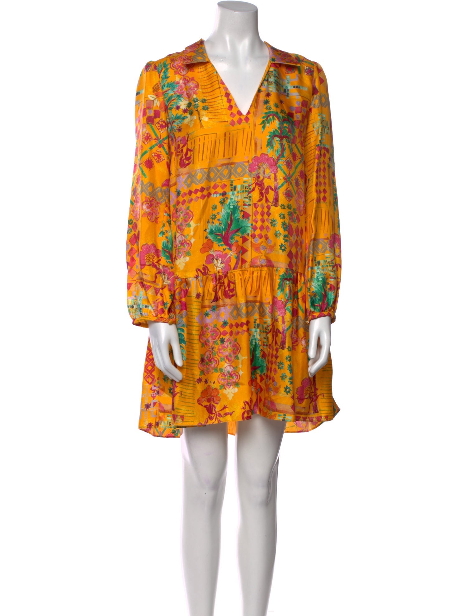 Saloni Silk Mini Dress