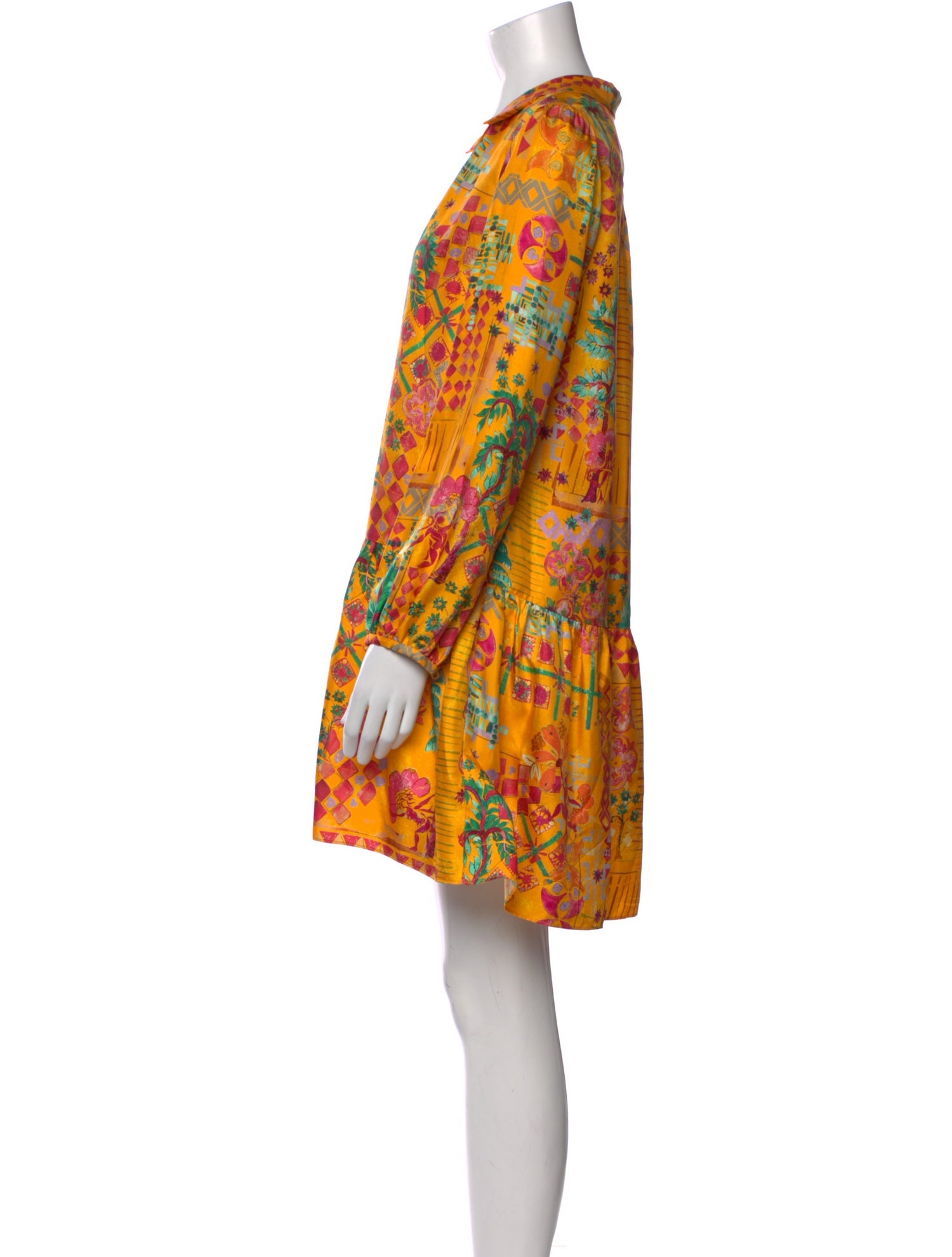 Saloni Silk Mini Dress