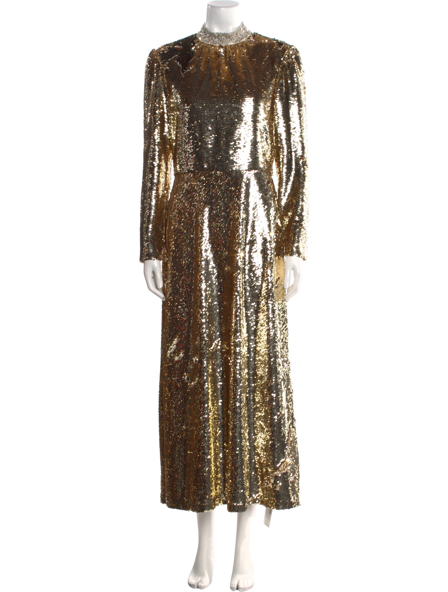 green emerald velvet dress Mona Dress in Pale Gold  SALONI