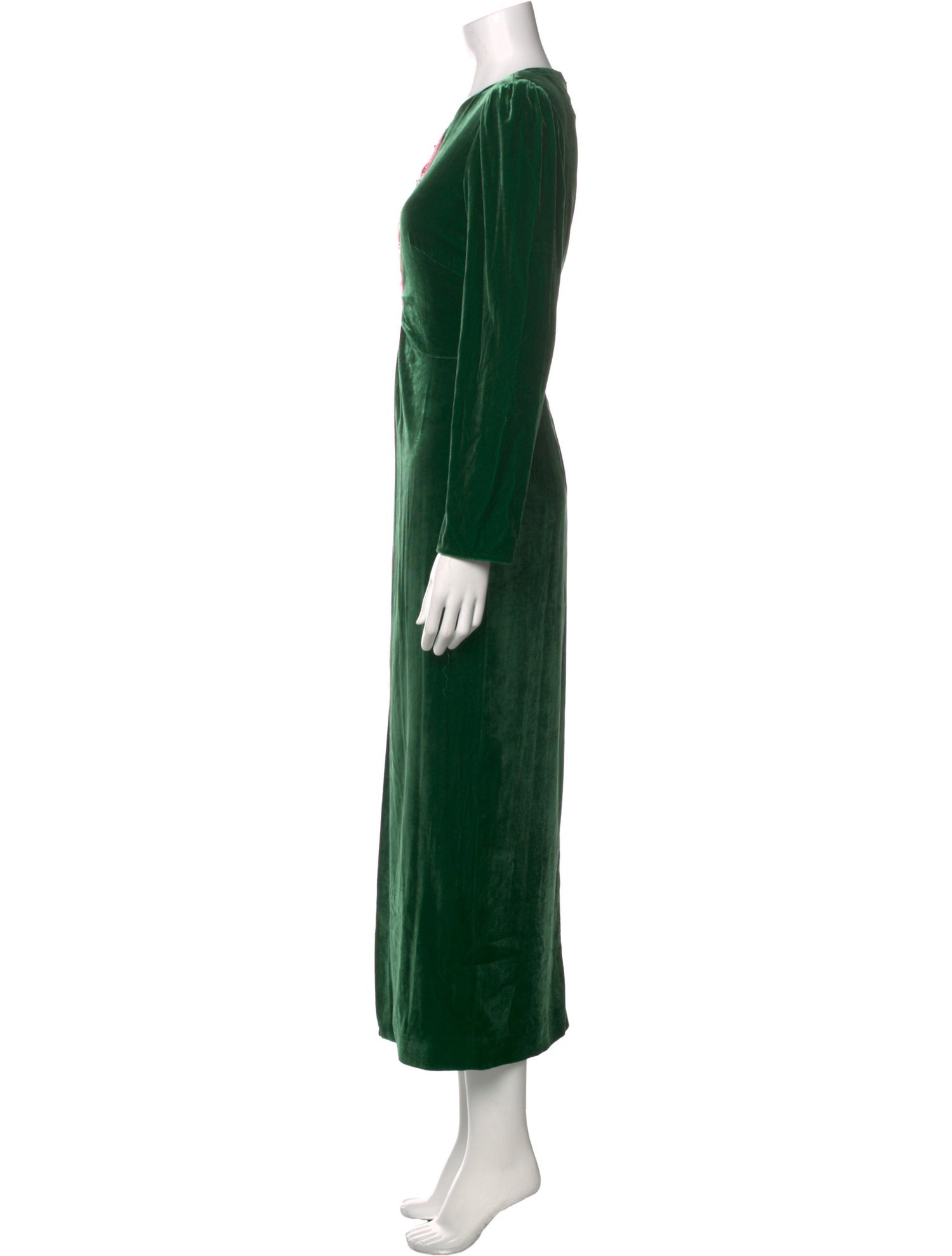 Saloni Velvet Long Dress