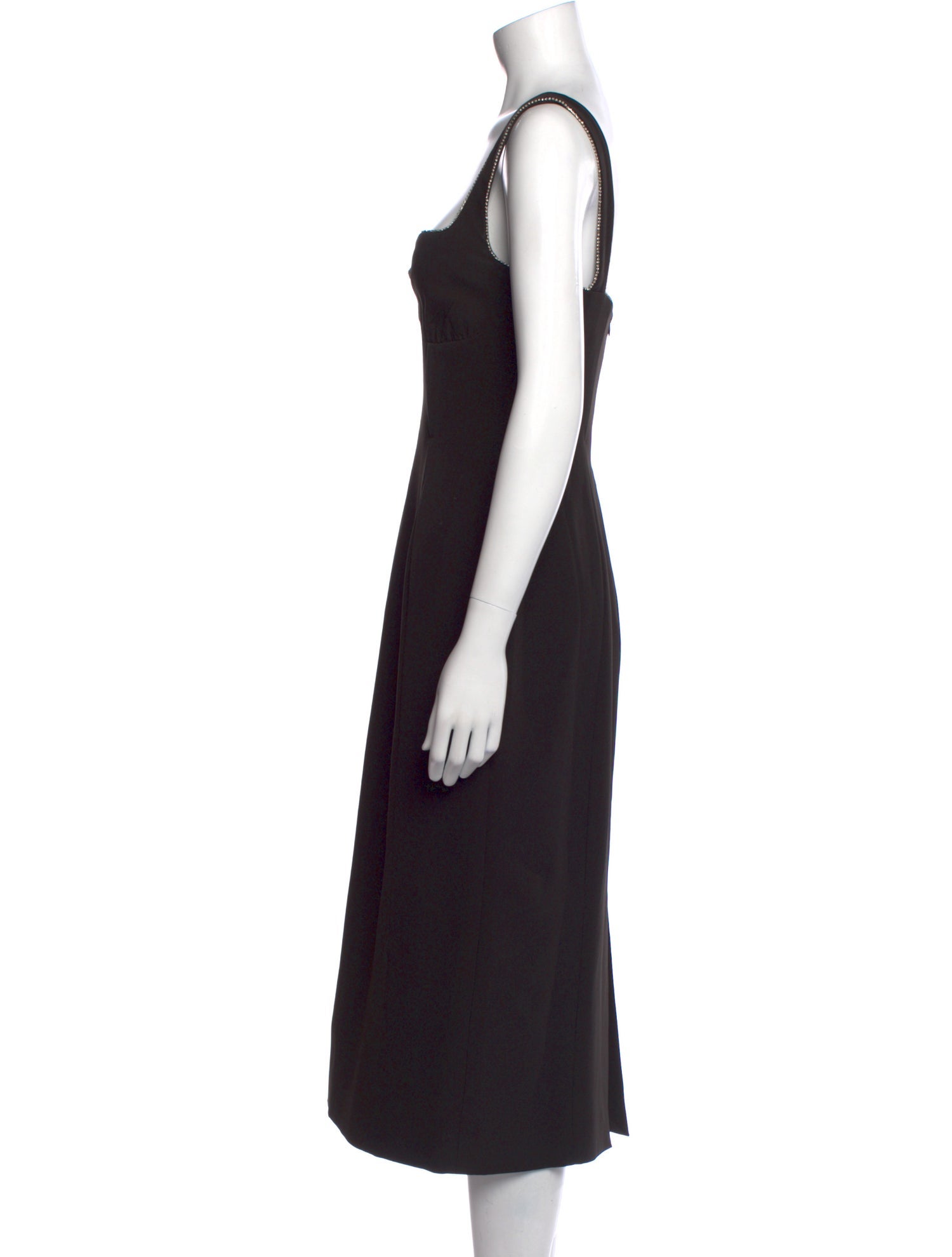 Saloni Square Neckline Midi Length Dress