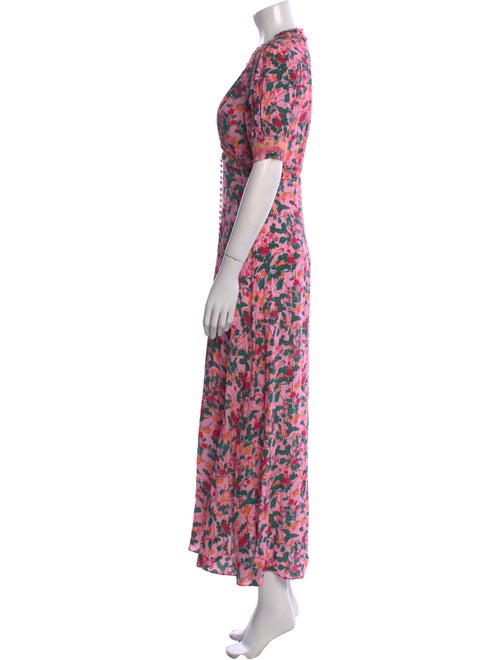 Saloni Floral Print Long Dress