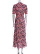 Saloni Floral Print Long Dress