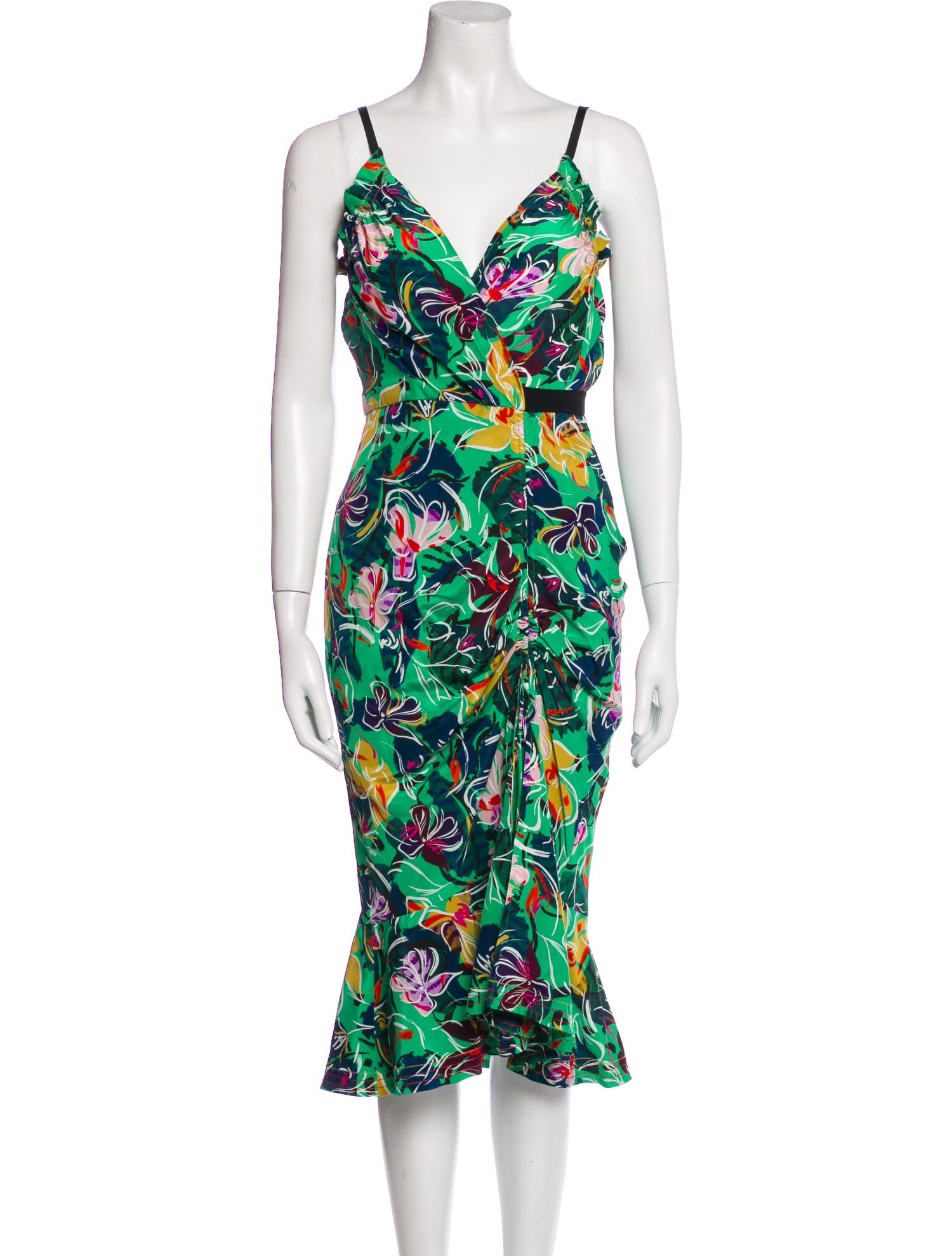 Saloni Silk Midi Length Dress