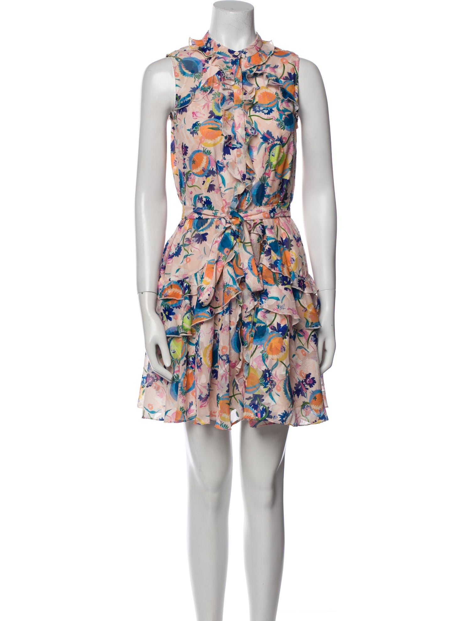 Saloni Floral Print Mini Dress