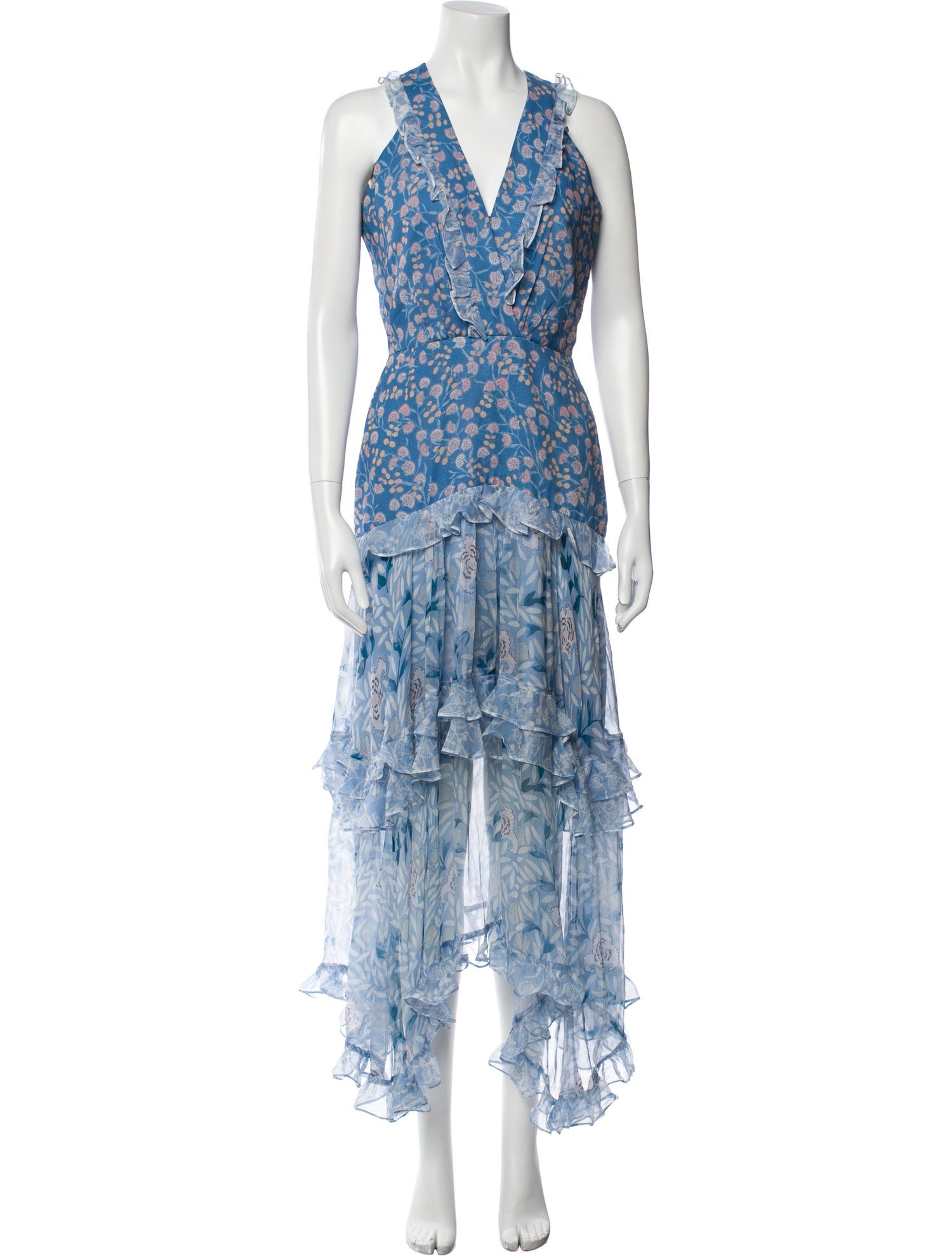 Saloni Silk Midi Length Dress