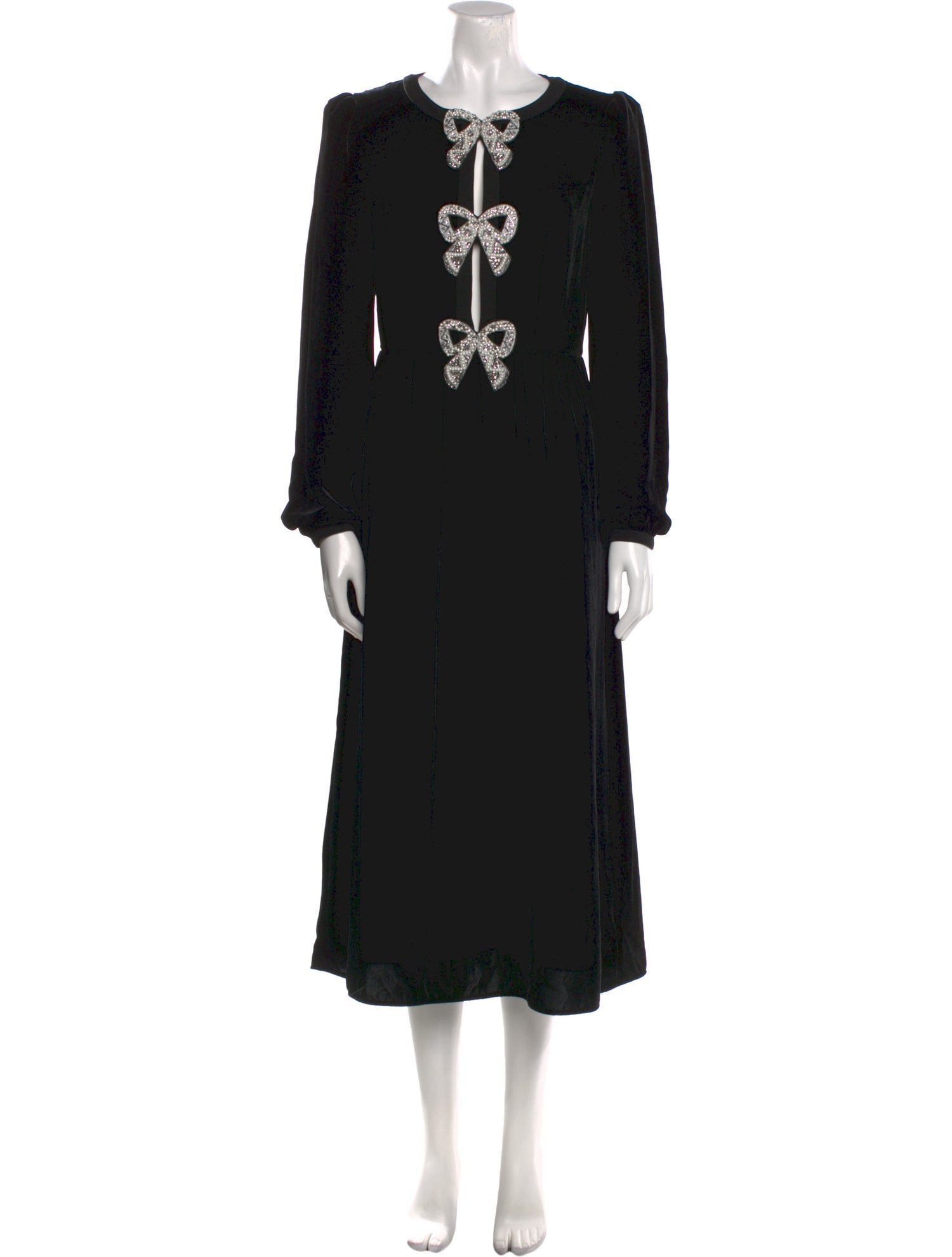 Saloni Crew Neck Long Dress w/ Tags