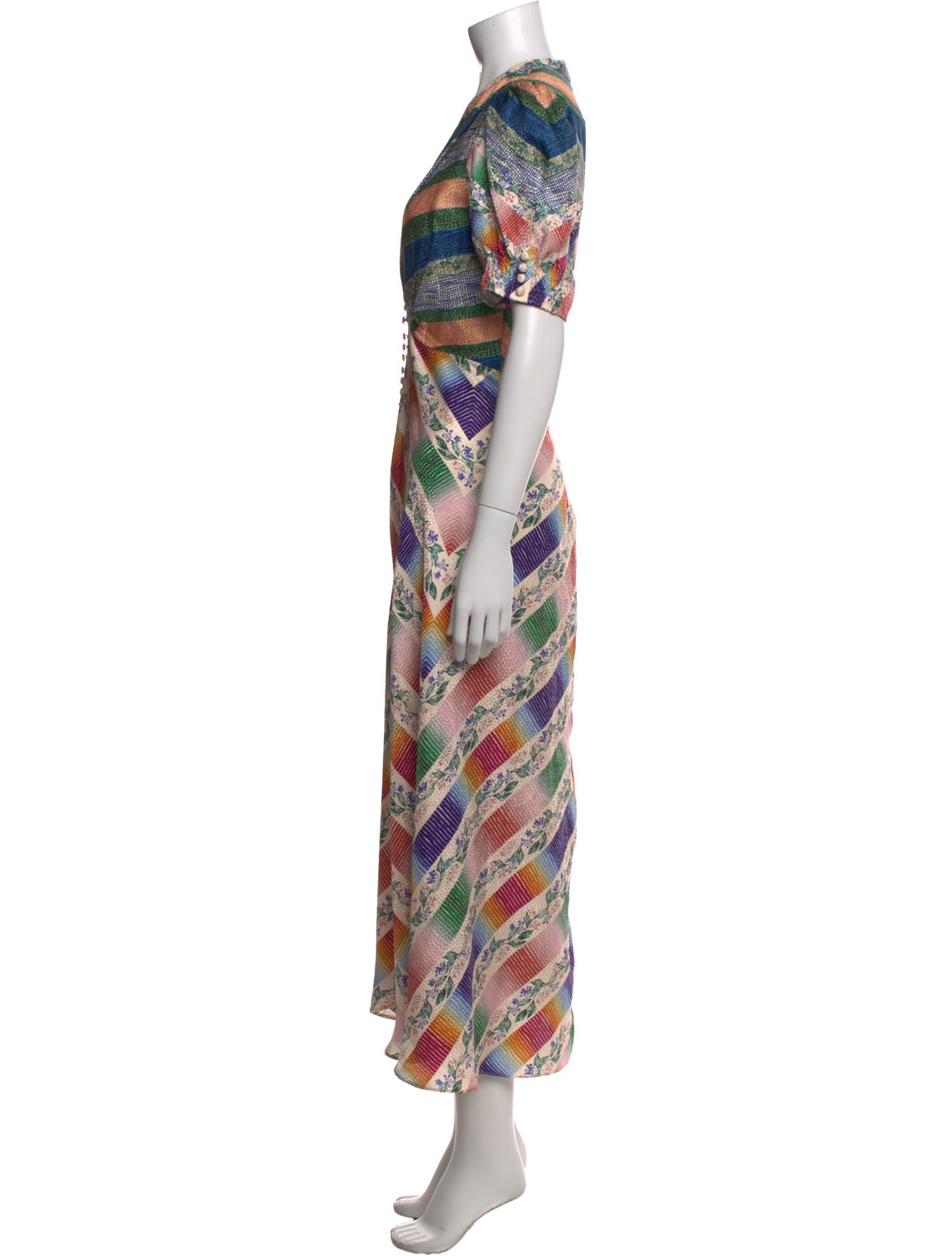 Saloni Printed Long Dress
