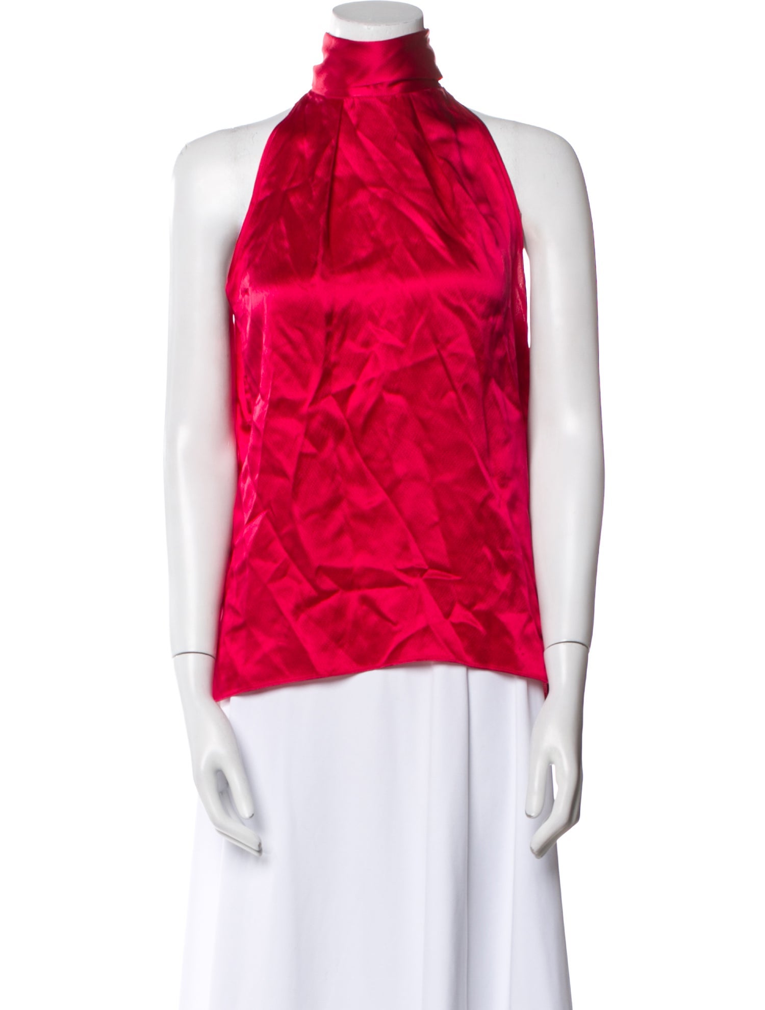 Saloni Silk Turtleneck Top