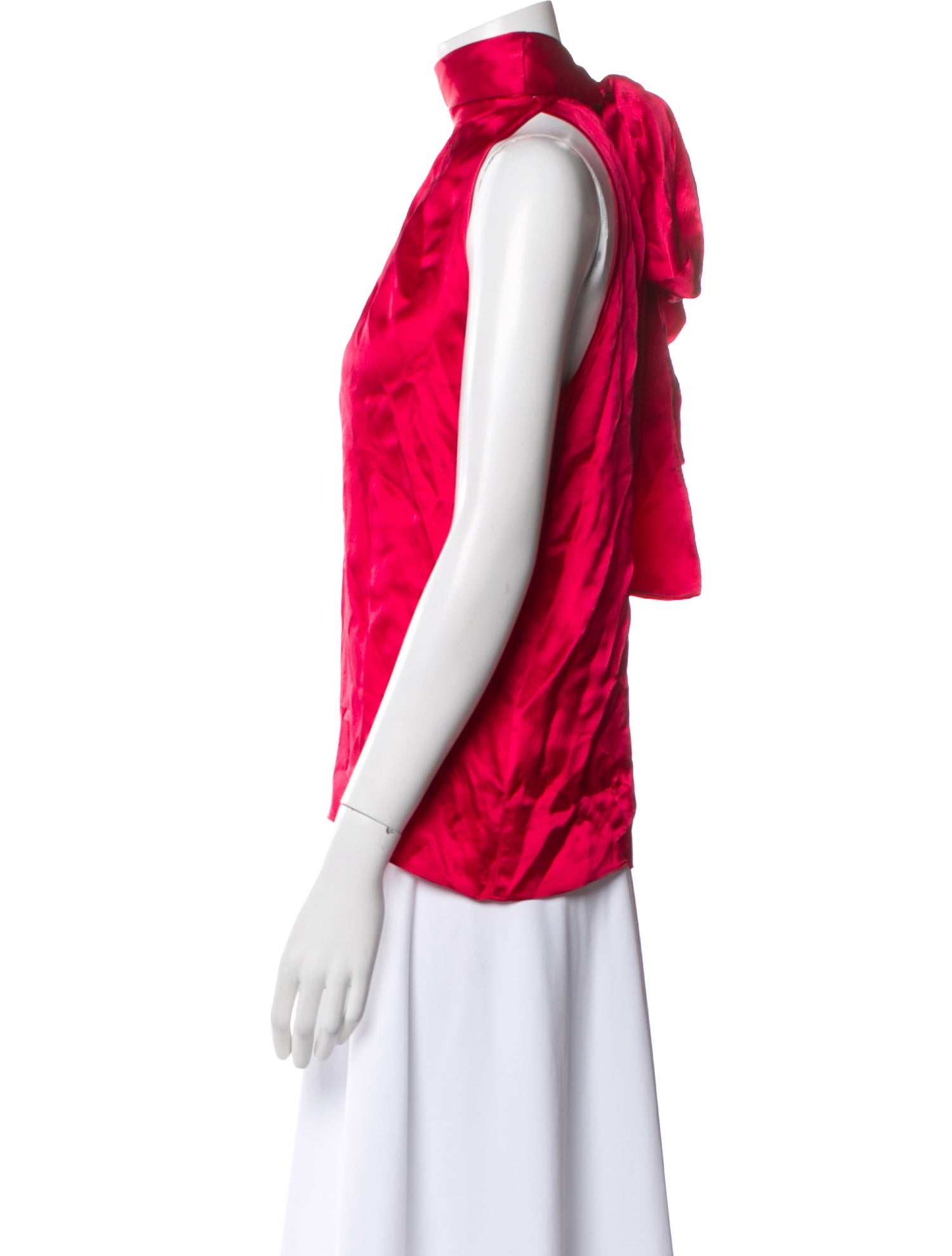 Saloni Silk Turtleneck Top