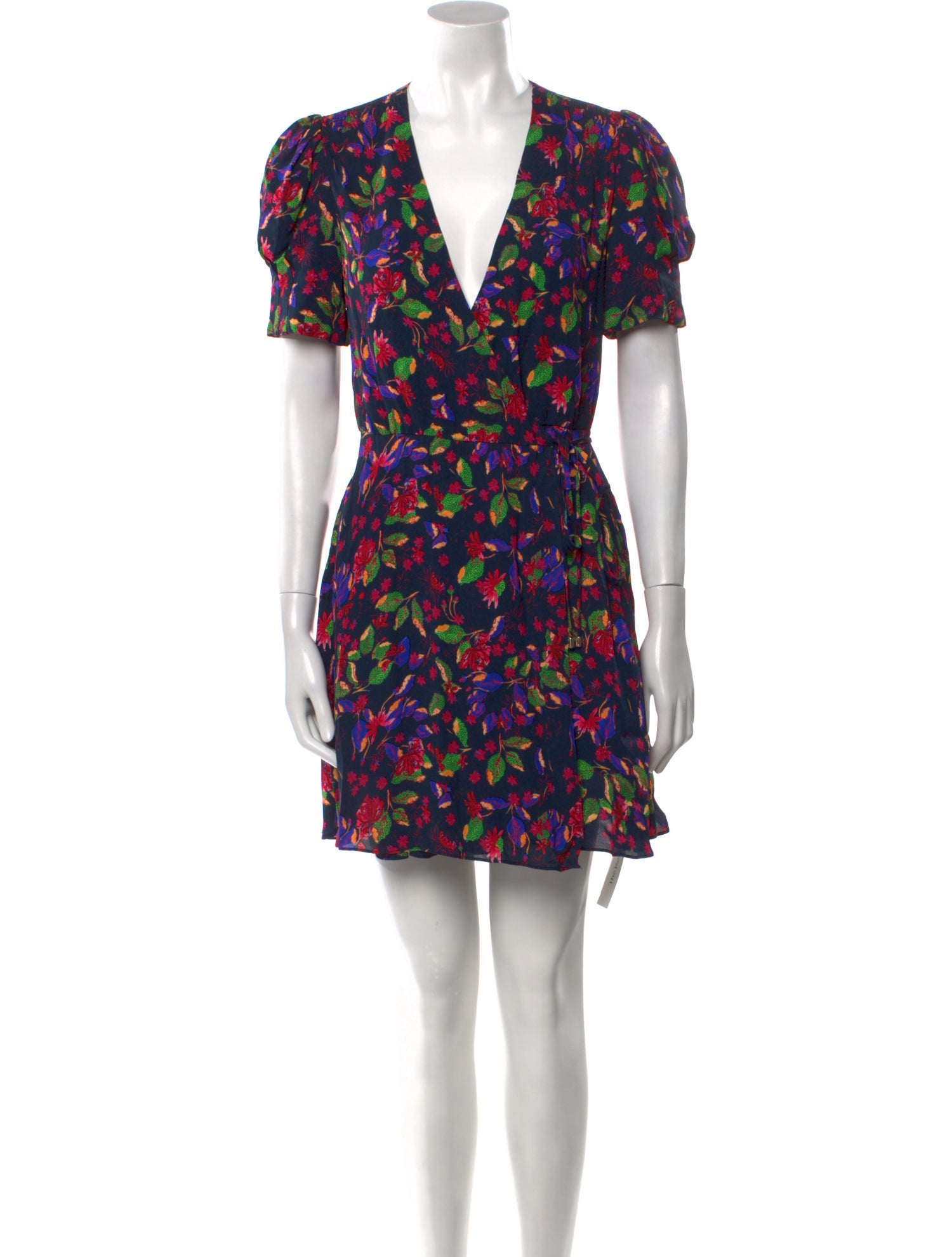 Saloni Floral Print Mini Dress