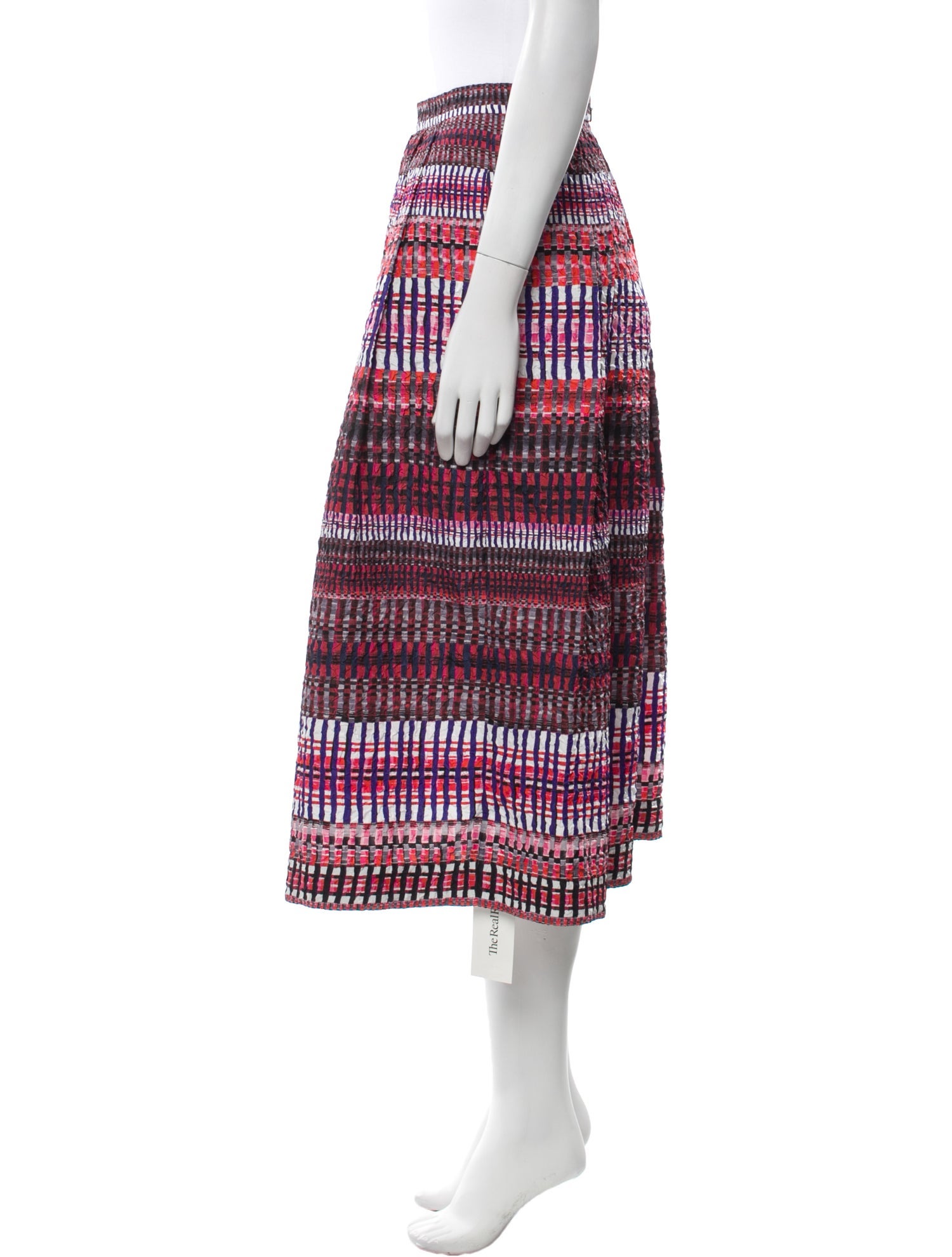 Saloni Striped Midi Length Skirt