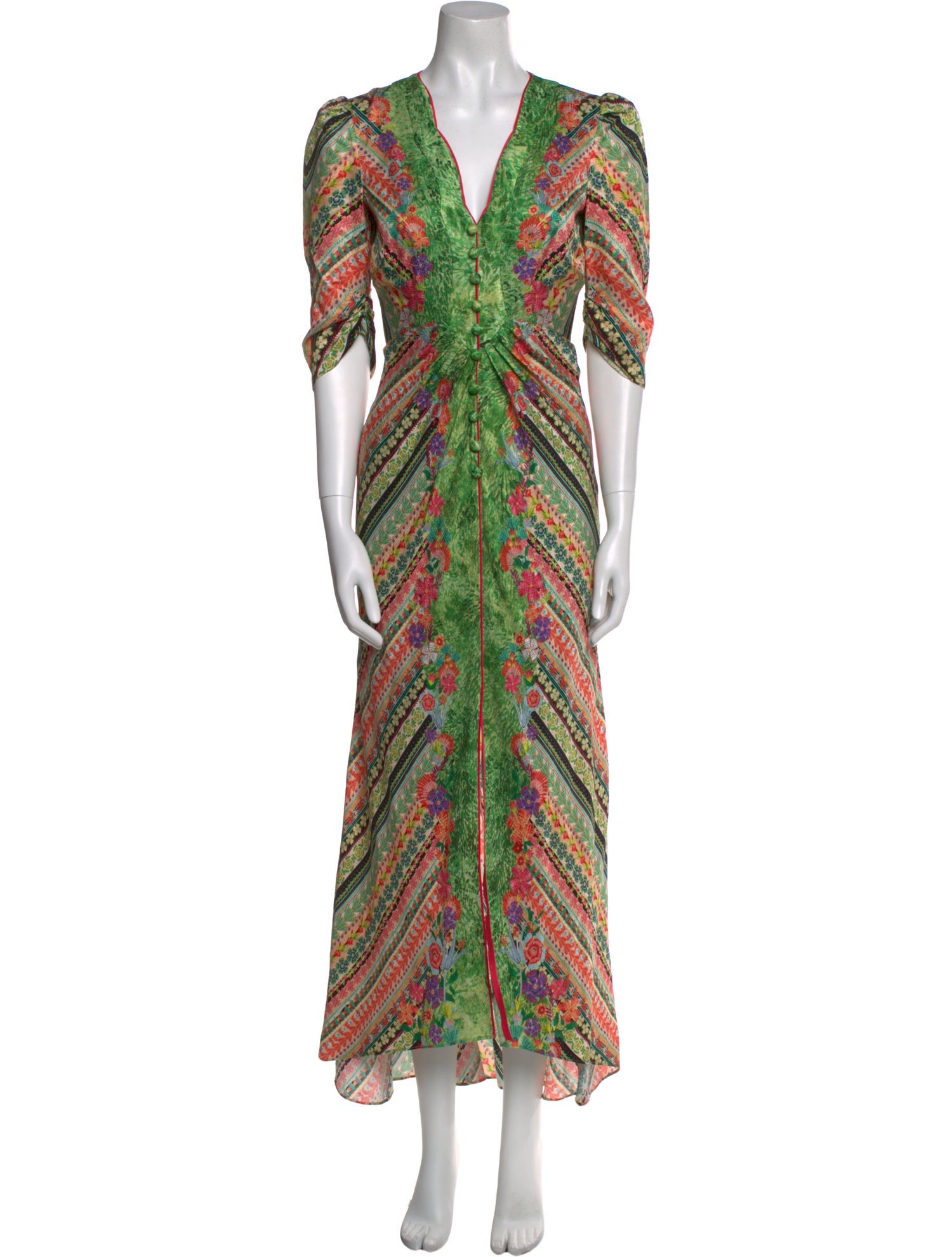 Saloni Silk Long Dress