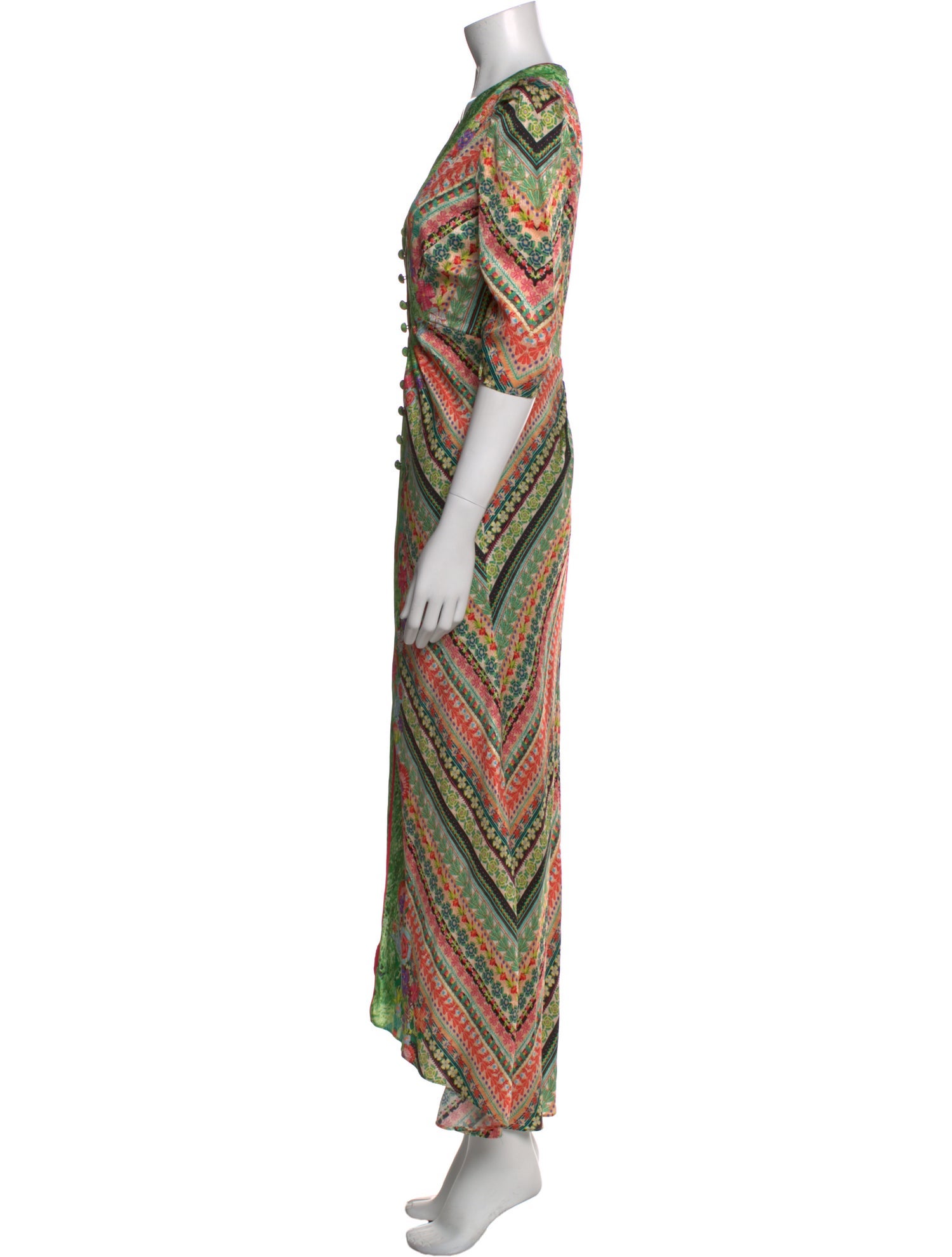 Saloni Silk Long Dress