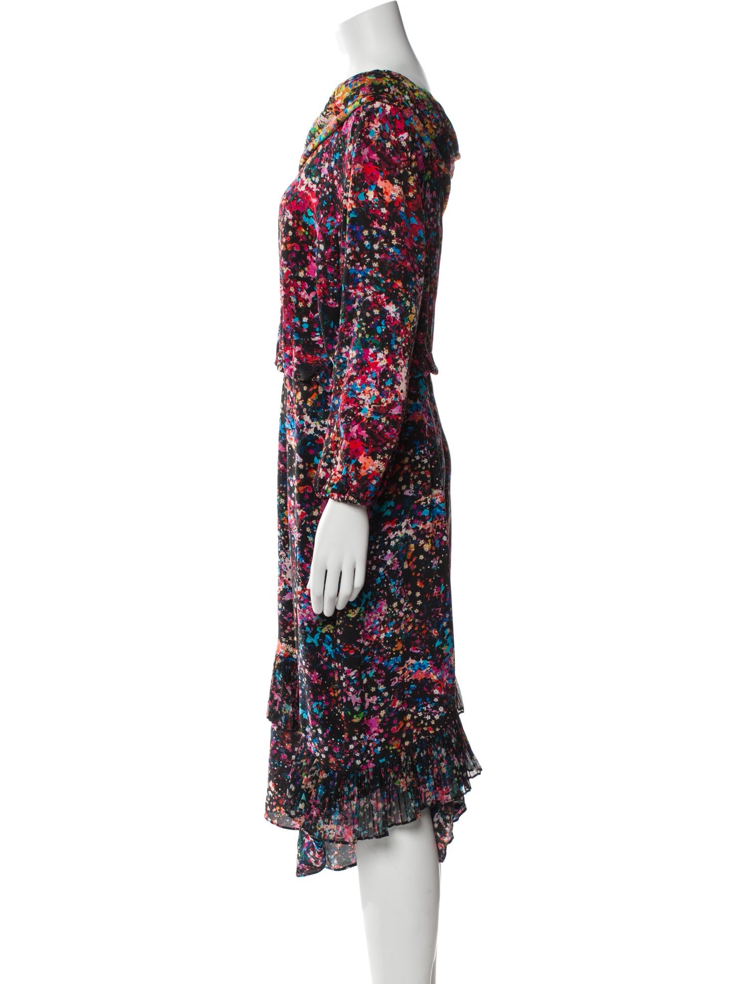 Saloni Silk Midi Length Dress