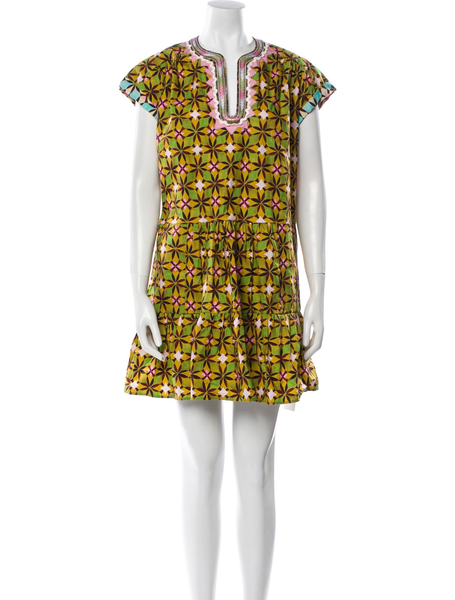 Saloni Printed Mini Dress