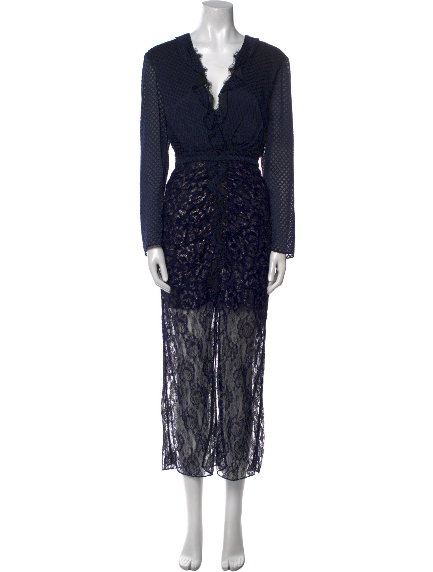 Saloni Printed Midi Length Dress