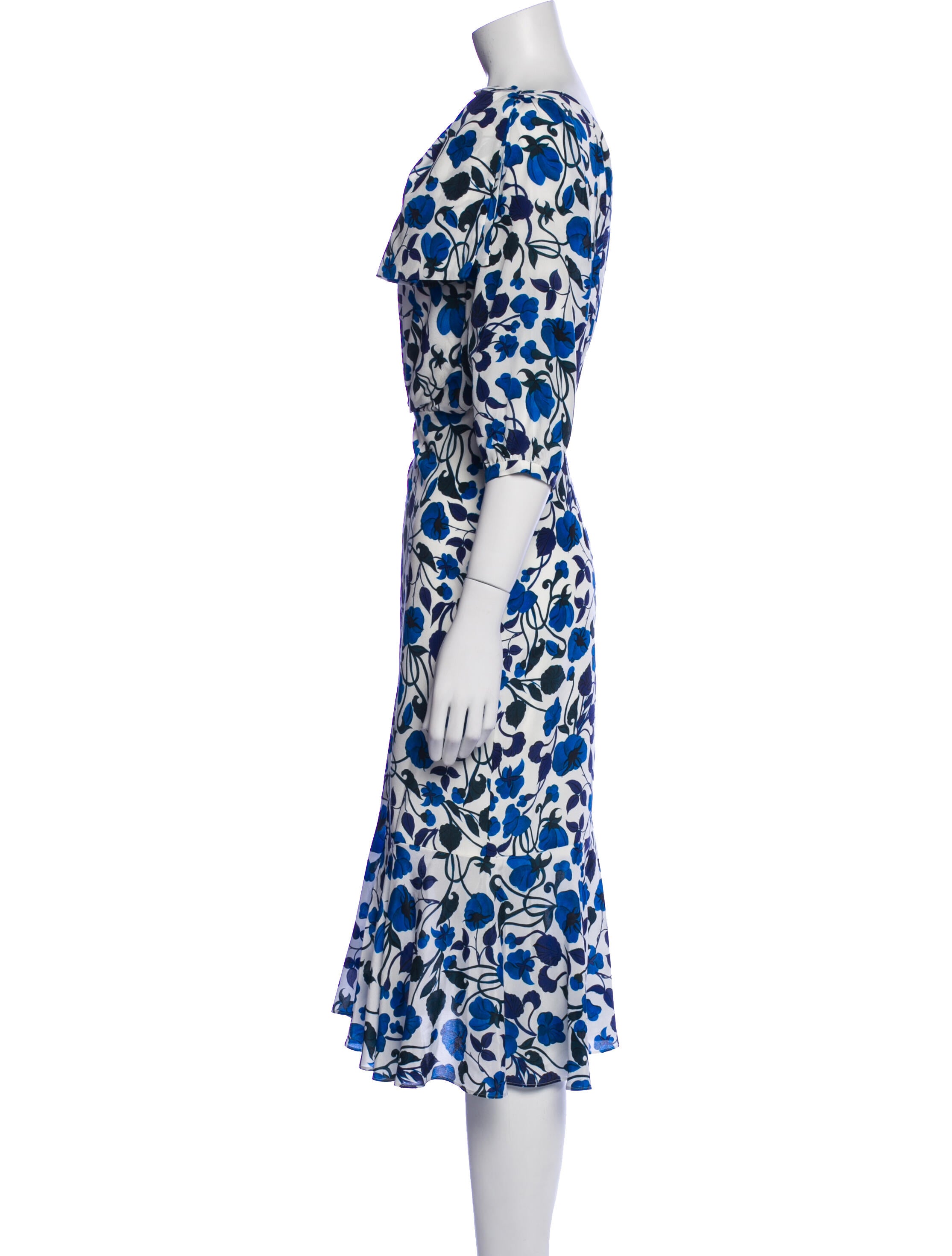 Saloni Silk Midi Length Dress