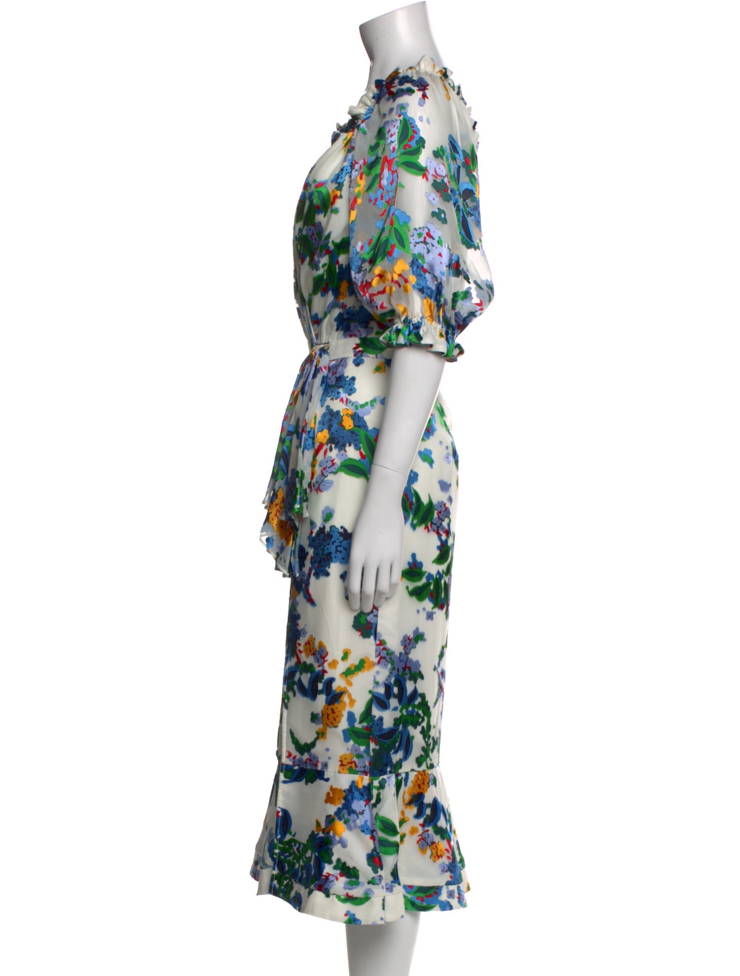 Saloni Silk Knee-Length Dress