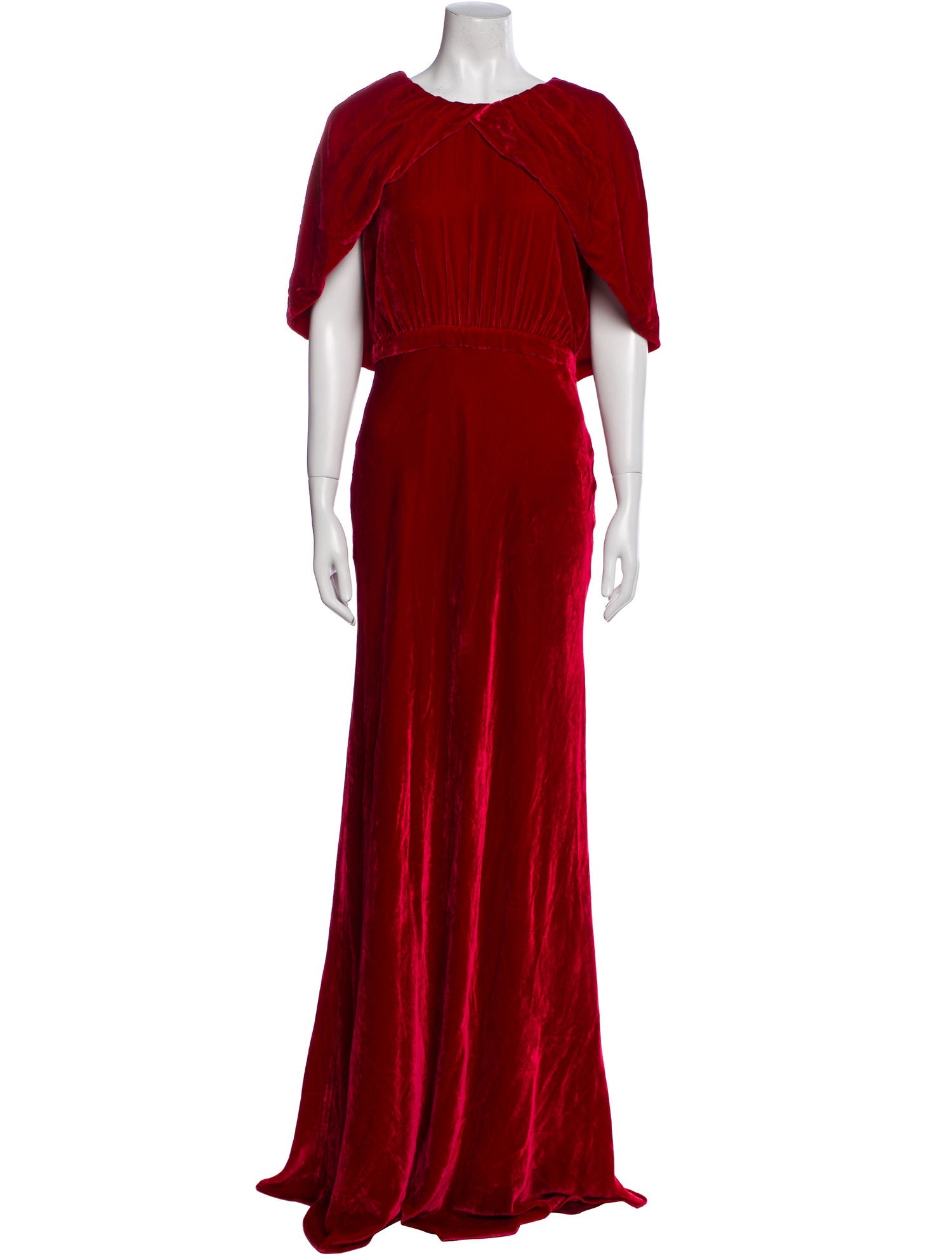 Saloni Crew Neck Long Dress