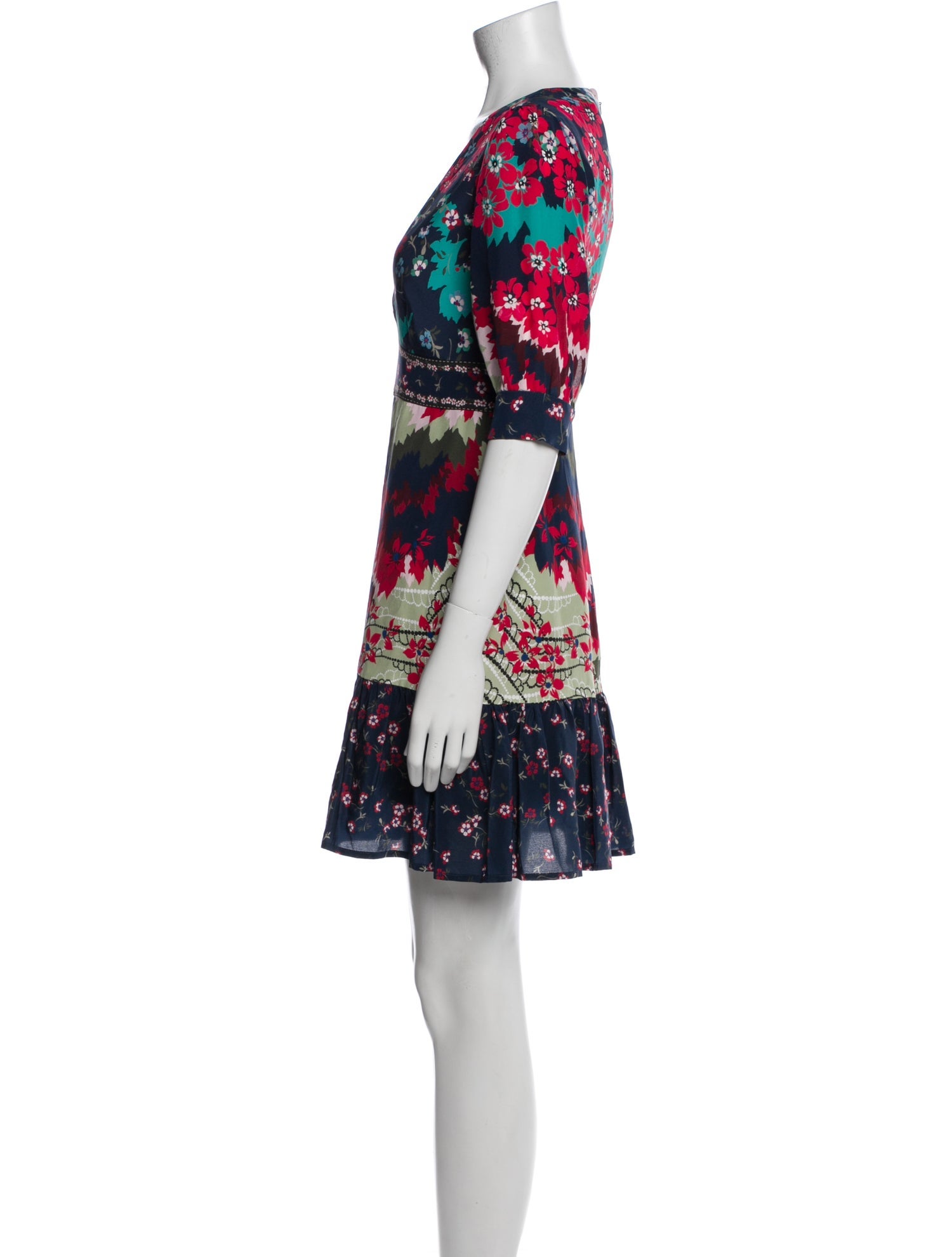 Saloni Silk Mini Dress