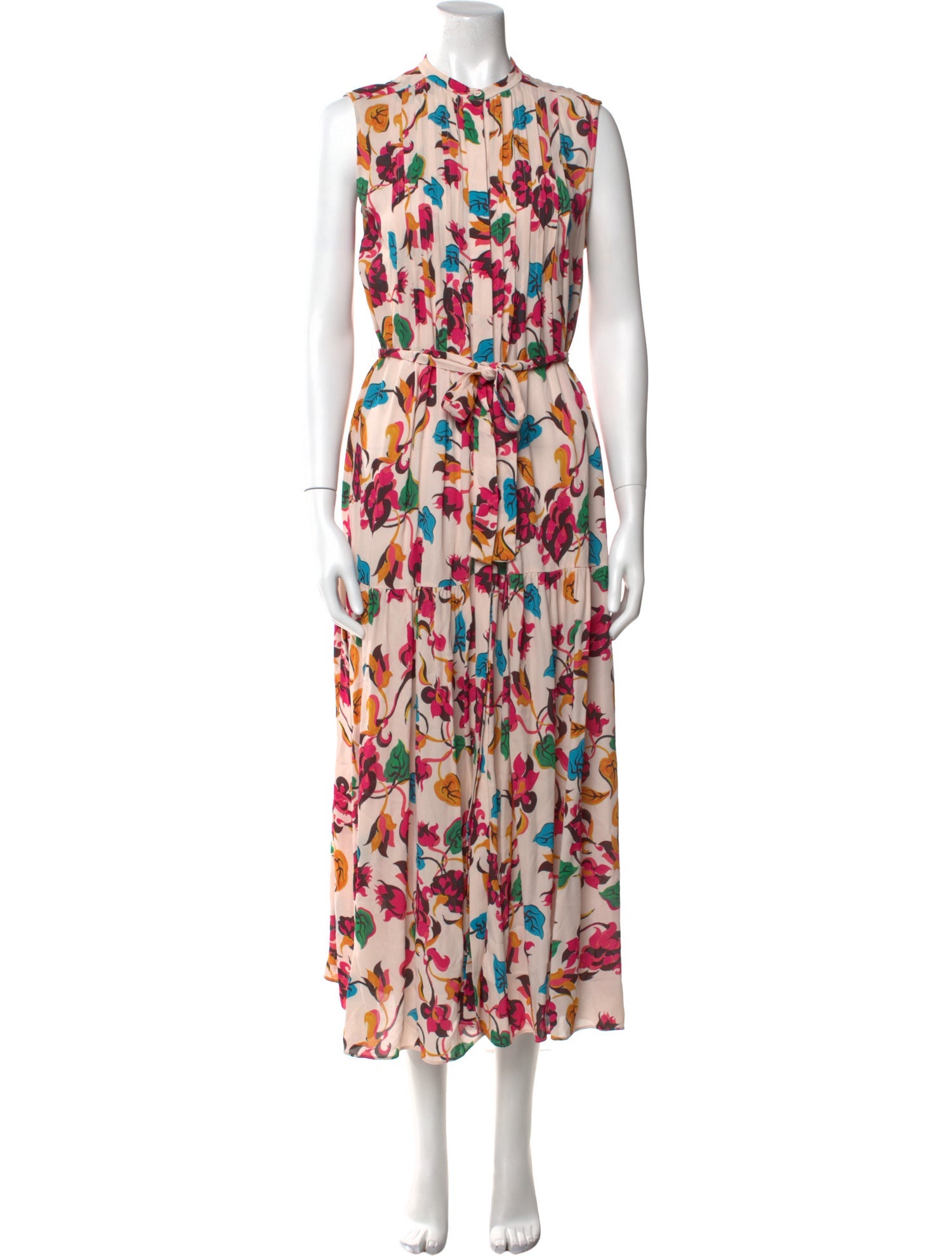 Saloni Floral Print Long Dress