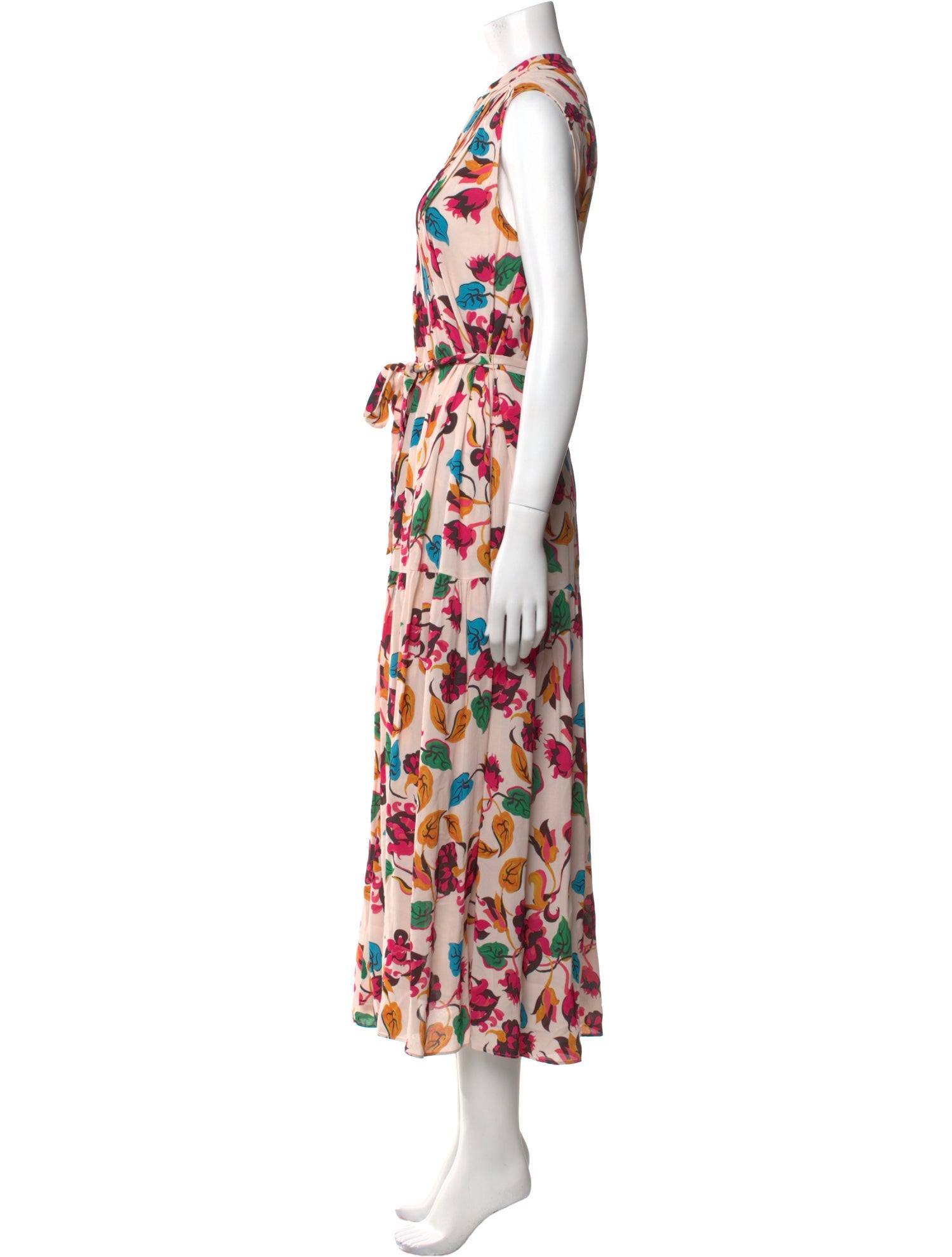 Saloni Floral Print Long Dress