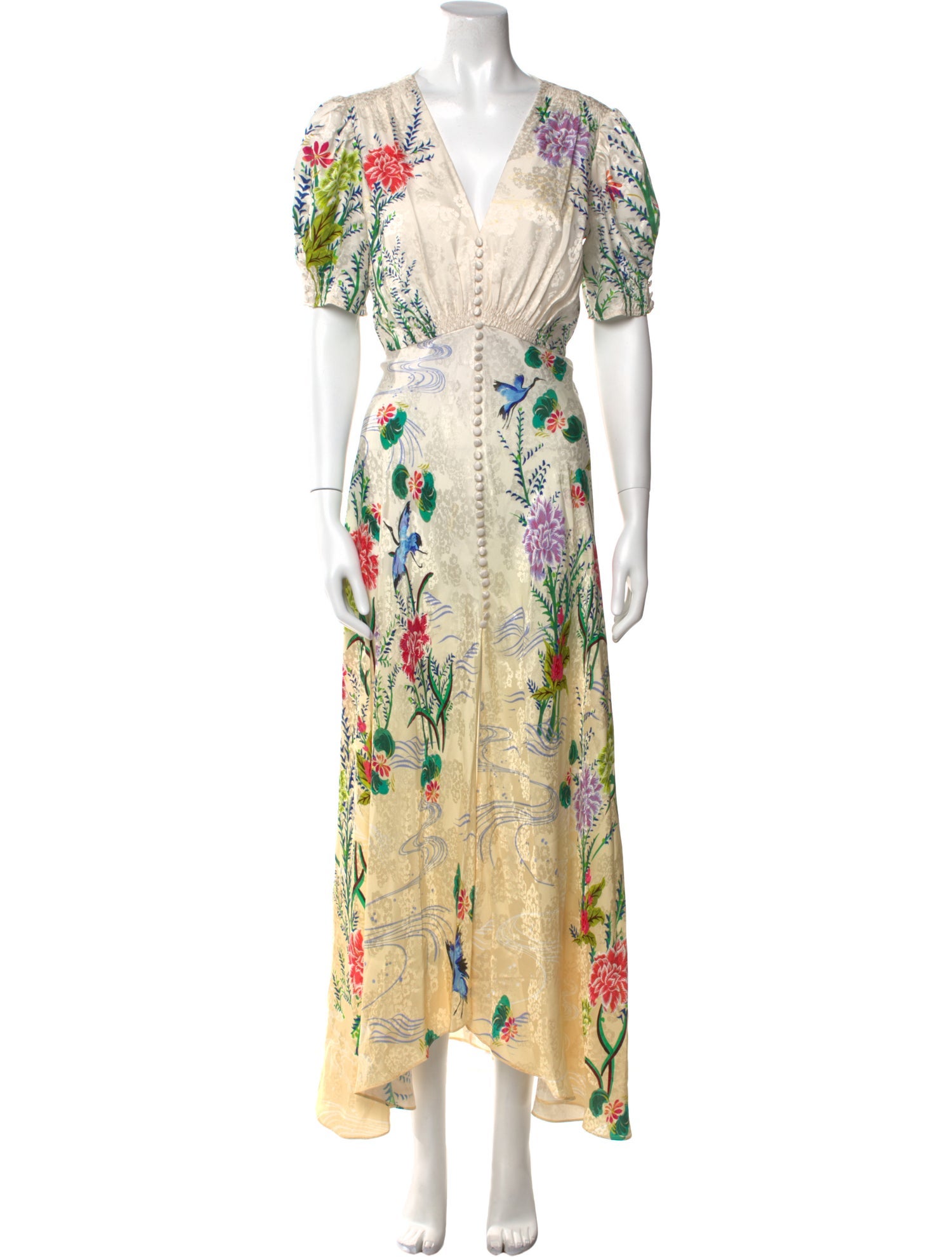 Saloni Silk Long Dress